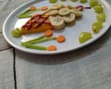 A picture of step 5 of Fruit chaat in tree style.