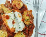 Foto del paso 8 de la receta: Bacalao al horno con tomate y patatas