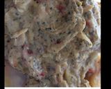 Une image de l'étape 4 de Effiloché de merlu aux champignons tomates et crème.