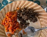 A picture of step 5 of Semo and dry okro.