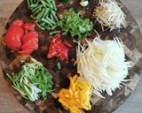A picture of step 2 of Thai green Papaya salad.