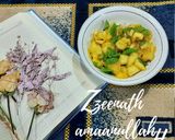 A picture of step 2 of Mango and Pineapple Salad.