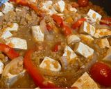 A picture of step 6 of Tofu and Red Lentil Curry.