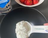 A picture of step 2 of Strawberries with Cream for #England!.