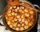 Vega tárkonyos krumpli gombóc leves recept fázis 4 fotója
