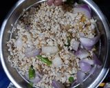 A picture of step 2 of Alasande vade/ cowpea vada.
