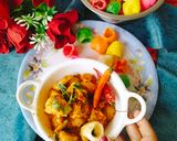 A picture of step 4 of Bhungara Bateta (Bhavnagar style Bhungara Bateta).