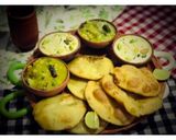 A picture of step 12 of Kolkata Style: Hinger Kochuri or Hing Kachoris with Hing-Potato Curry.
