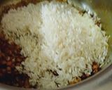 A picture of step 3 of Masoor bhat (rice) for short break recipe.