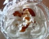 A picture of step 6 of Vickys Christmas Sherry Trifle Cheesecake, GF DF EF SF NF.