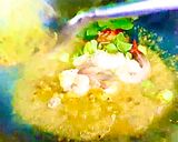รูปขั้นตอนการทำที่ 3 ของ กุ้งผัดกะปิสะตอ สูตรอาเตี่ยซีฟู้ด สุราษฎร์ธานี