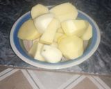 A picture of step 2 of Potatoes and Chicken Curry Pottage by Ogechukwu Mbanugo.