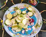 A picture of step 1 of Cucumber salads.