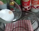 Gambar langkah 1 resipi Rose laici mille crepe cake.