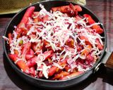 A picture of step 4 of Pink Pasta.
