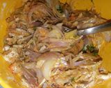 A picture of step 2 of Bhajiya kanda bhaji.