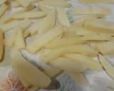 A picture of step 2 of Honey chilli potatoes.