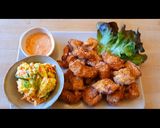 Foto langkah ke 4 dari resep 28. Ayam Karaage saus mayonnaise pedas dan Japanese Potato Salad.
