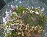 A picture of step 3 of Sprout & Veggie Chaat Club Sandwich.