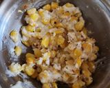 A picture of step 3 of Cheesy corn bites.