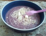 Foto langkah ke 5 dari resep Bubur Tahu Oatmeal Ubi Ungu.