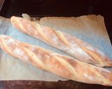 A picture of step 2 of Baguettes, dry yeast version.