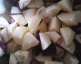 Aloo baingan sabzi(potato, eggplant vegetable) recipe step 1 photo
