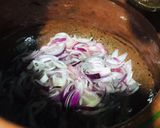 A picture of step 1 of Matka Beef Biryani.