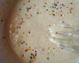 A picture of step 3 of Cornmeal sugar sprinkle cake bytes.