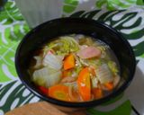 Foto langkah ke 4 dari resep Tumis Sawi Putih + (Sosis Telur).