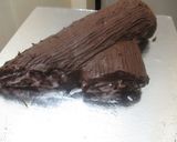 A picture of step 13 of Chocolate Log/Yule Log #christmasbaking.