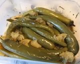 Une image de l'étape 5 de Piments verts au citron confit,romarin et huile de truffe.