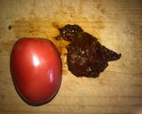 A picture of step 2 of Luxury Peppers with Salad and Chipotle Dip.
