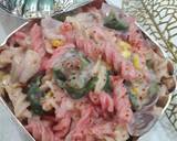 Two colour cheesey pasta valentine day special recipe step 8 photo
