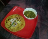 A picture of step 15 of Palak paneer.