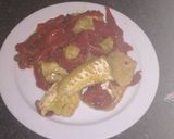 Foto del paso 3 de la receta Bacalao al horno con pimientos apto para diabético
