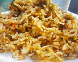 A picture of step 4 of Schezwan Fried Rice.