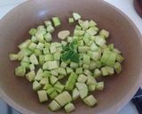 Foto del passaggio 1 della ricetta Paccheri con crema di zucchine, calamari e melanzane fritte