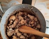 A picture of step 3 of Pork fry.