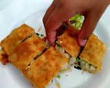 Foto langkah ke 8 dari resep 3. Martabak Teflon.