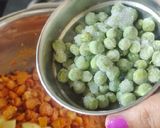 फ्रोजन मटर बड़ी की सब्जी रेसिपी चरण 3 फोटो
