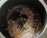 A picture of step 4 of Koli (Chicken) Saaru (runny curry)- Karnataka style.
