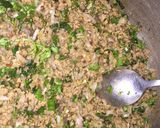 A picture of step 1 of Qeema Samosa.