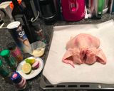 A picture of step 1 of Stuffed chicken recipe. #onerecipeonetree.