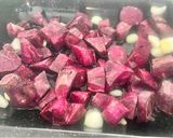 Lila édesburgonya krémleves recept fázis 1 fotója