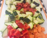 Foto del paso 1 de la receta: Ratatouille y salmón a las Finas Hierbas!