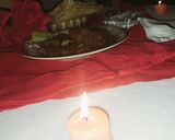 A picture of step 4 of Beef qorma.