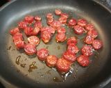 Foto del paso 2 de la receta Girasoles con relleno de espinaca en salsa de chistorra-fácil