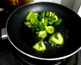 A picture of step 5 of Chilli Mushroom.