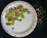 A picture of step 6 of Stuffed Moong dal Khandvi.